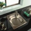 SinkSolution A LINE 500x400 1x rustfri stål køkkenvask