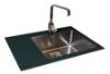SinkSolution X LINE 780×540 1x  rustfrit stål køkkenvask med glas drypbakke