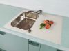 SinkSolution S LINE 800x500 B rustfrit stål køkkenvask med glas skyllebakke
