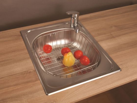 SinkSolution A LINE 500x400 1x rustfri stål køkkenvask
